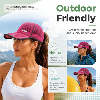 Unisex Breathable Quick Dry Mesh Baseball Cap Running hat