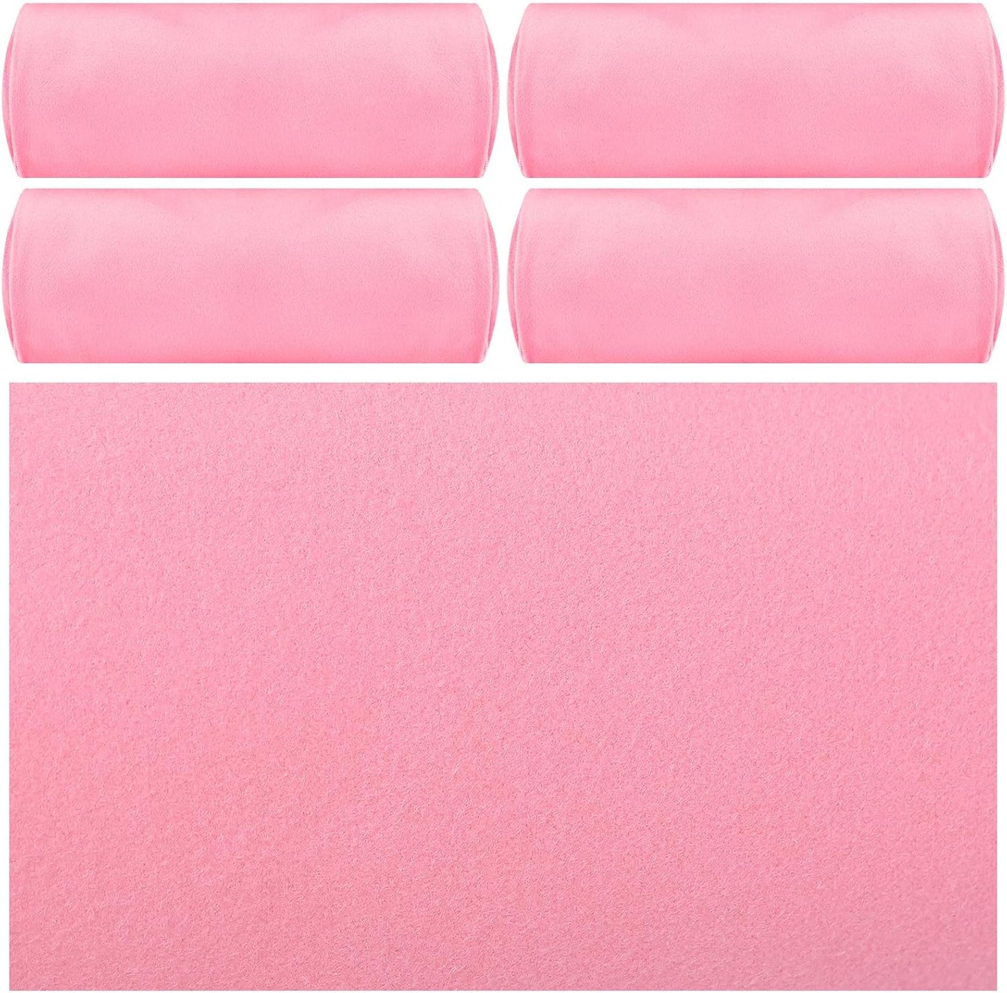 Breling 4 Pack 72" x 24" Hot Yoga Towel Non Slip Microfiber Mat Towel Sweat Absorbent Soft Pilates Mat Essentials for Hot Yoga Pilates Exercise (Pink)