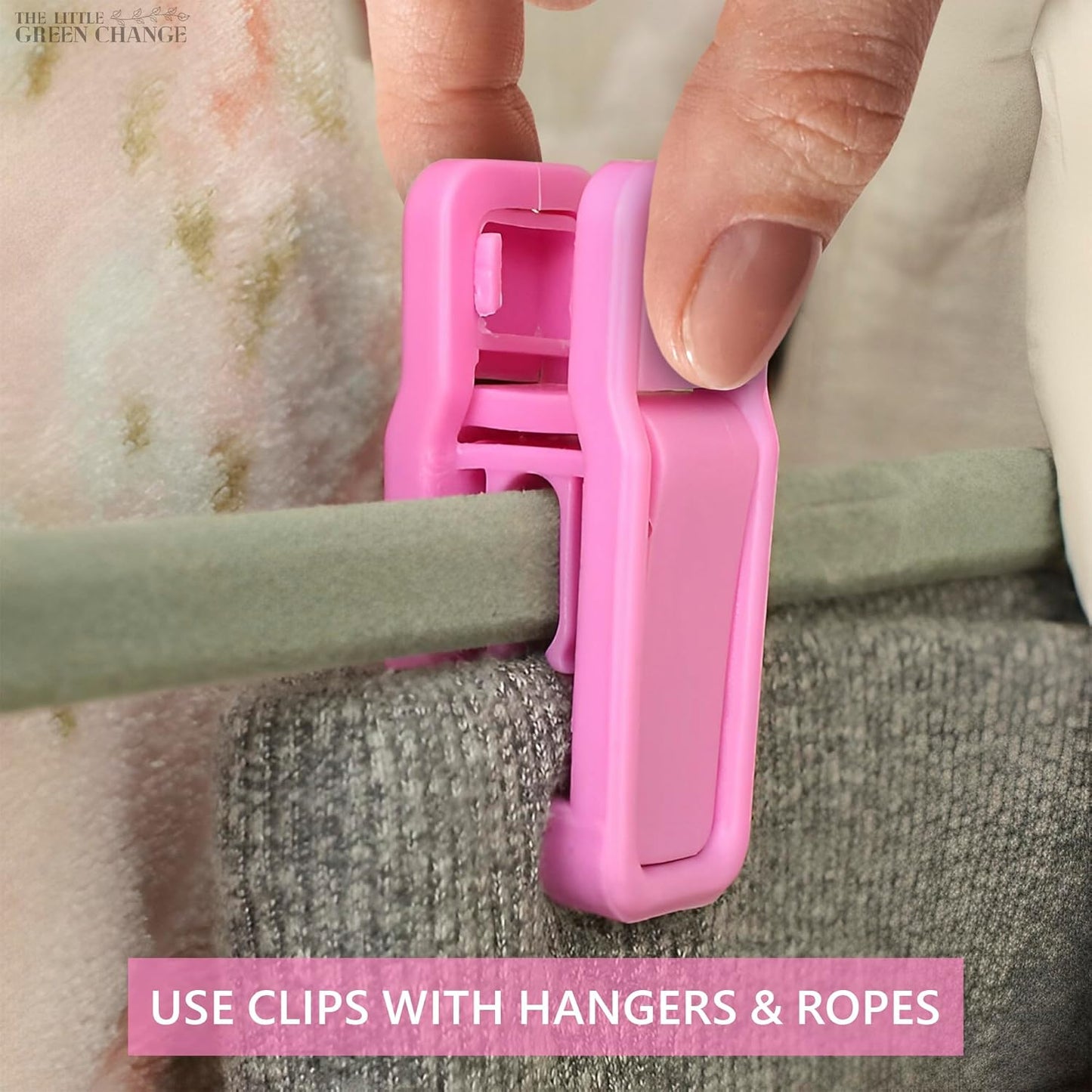 20Pcs Baby Hanger Clips for Baby Clothes - Baby Hangers Clips Pink Clothes Pins Kids Hangers Clips for Hanging Clothes Hanger Clips for Velvet Hangers - Plastic Clips Pink Clips for Hangers Pant Clips