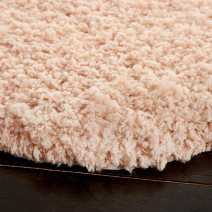 SAFAVIEH Novelty Collection Area Rug - 6' Round, Blush & Pink, Handmade Floral Wool, Ideal for High Traffic Areas in Living Room, Bedroom (NOV903U)