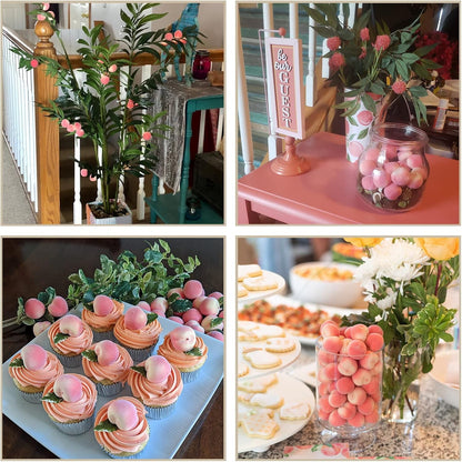 Gresorth 30pcs MINI Artificial Peach Decoration Fake Fruit Home Party Christmas DIY Material - 3.5 cm