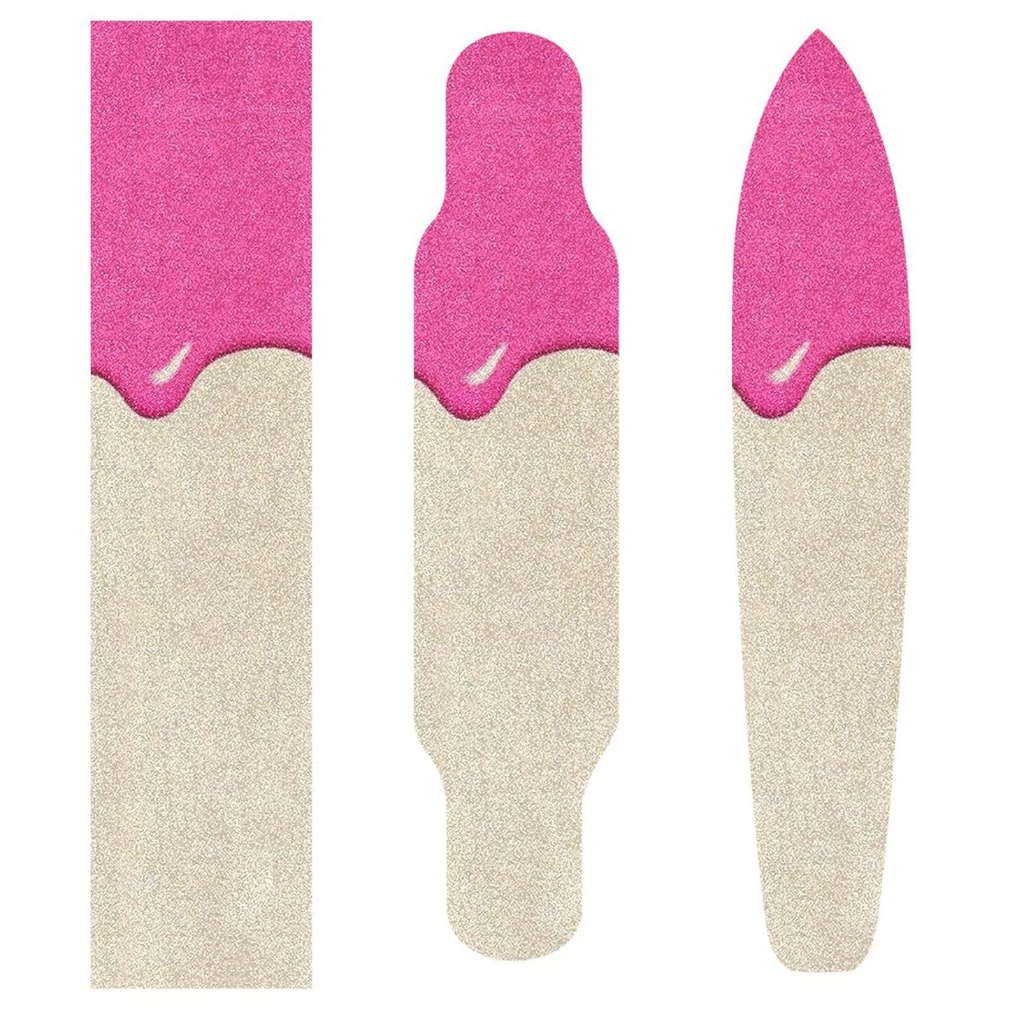 skateboard with grip tape anti slip fusion scooter grip tape Drip Style Pink Beige