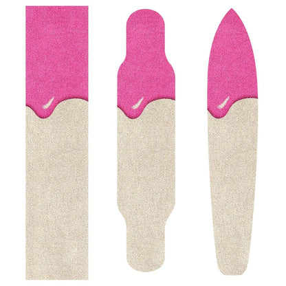skateboard with grip tape anti slip fusion scooter grip tape Drip Style Pink Beige
