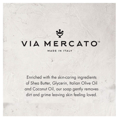 Via Mercato Italian Soap Bar (200 g), No. 7 - Peach, Fig Blossom & Rose