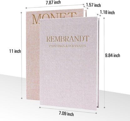 Decorative Books, Coffee Table Books Decor, Linen Fake Book for Home Table Decor, Bedside Tables Decors, Home Room Bookshelf Decors, Pack of 2