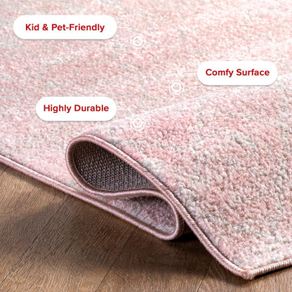 Blythe Pink Trellis Power Loomed Area Rug, 2' x 3'