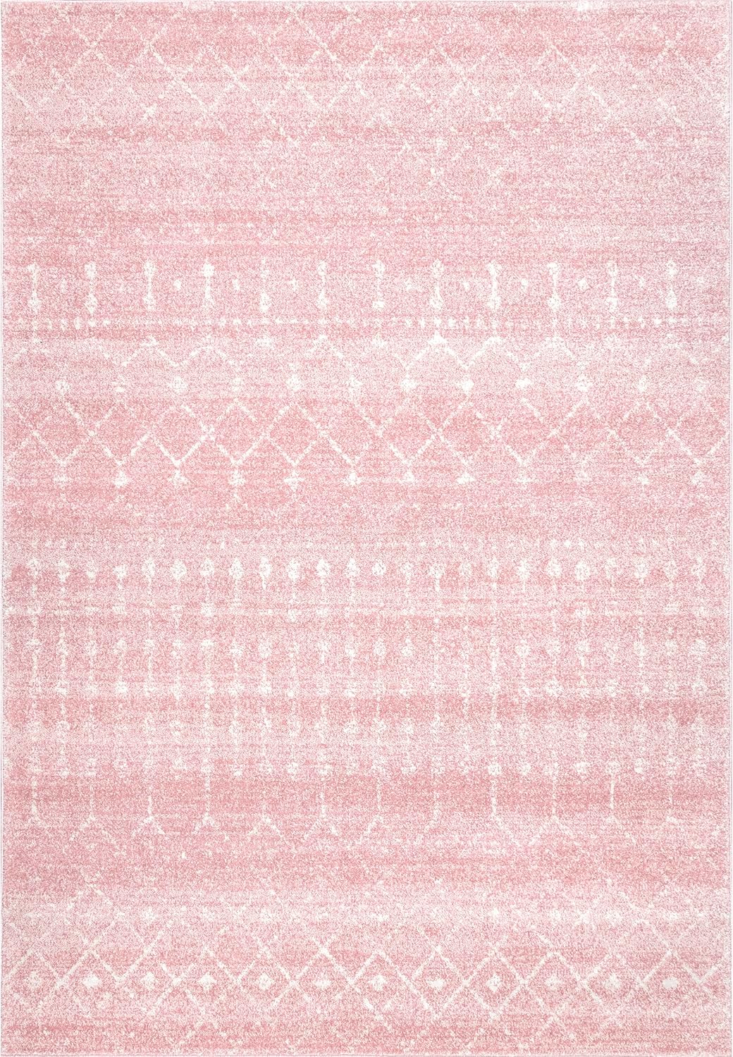Blythe Pink Trellis Power Loomed Area Rug, 2' x 3'