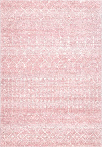 Blythe Pink Trellis Power Loomed Area Rug, 2' x 3'