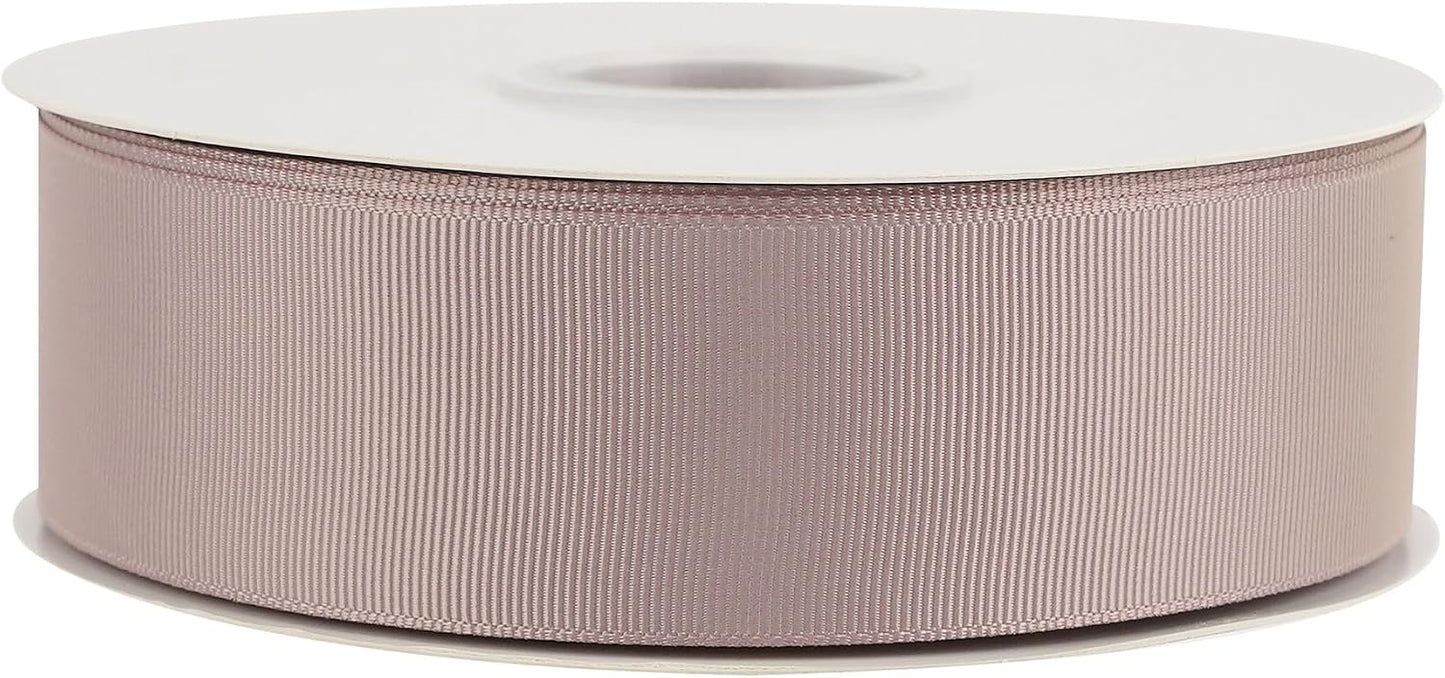 Dusty Rose Grosgrain Ribbon 1-1/2 Inch Grosgrain Hair Ribbons 50 Yards Per Roll Pink Wedding Ribbon for Hair Bow Supplies Boutique Ribbons for Crafts, Sewing, Scrapbooking