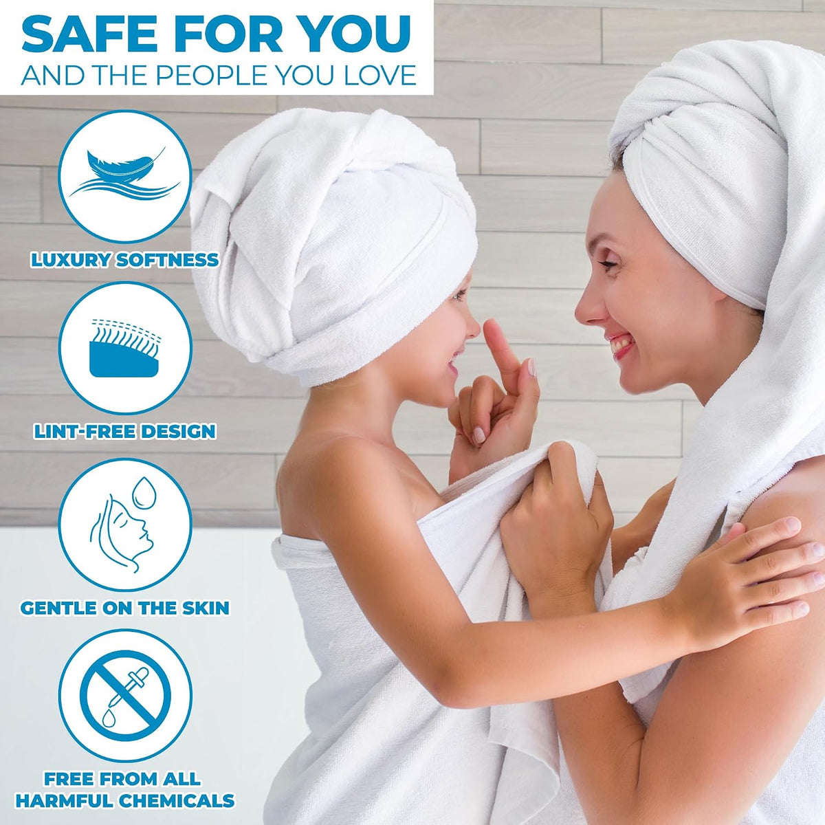 Zero Twist 100% Cotton Bathroom Towels, Super Soft, Fluffy, and Absorbent, Premium Quality 6 Piece Towel Set with 2 Washcloths, 2 Hand Towels, and 2 Bath Towels, Coral