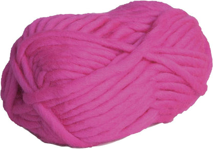 Tuff Puff Pink 100% Wool Chunky Yarn for Hand Knitting