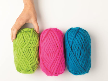 Tuff Puff Pink 100% Wool Chunky Yarn for Hand Knitting