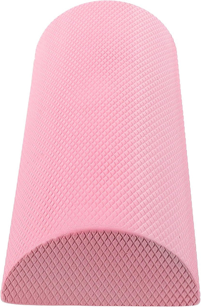 Yoga Prop Roller for Core Stability and Back Massage, Lightweight Sakura Pink Foam Roller 30x6.3cm for Pilates, Muscle Relaxation, and Home Fitness Exercises