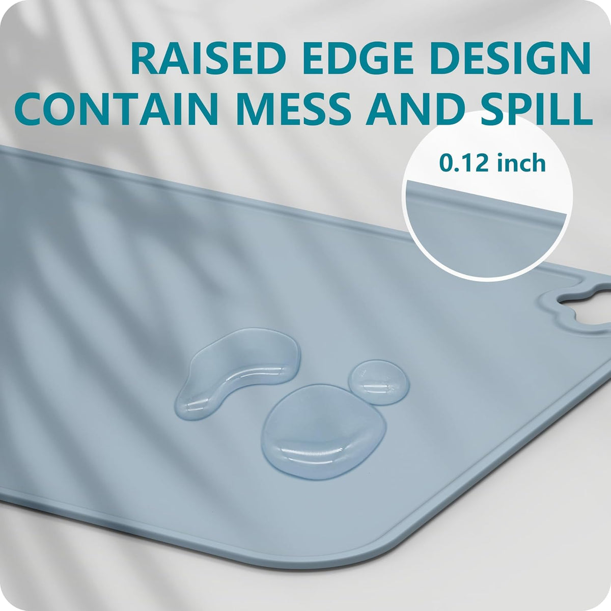 Silicone Placemat for Toddles Kids Non-Slip Reusable Portable Kids Placemats for Dinning Table Heat Resistant Placemats, Baby Placemat Stain Resistant Silicone Mat for Dining Table 3 Pack