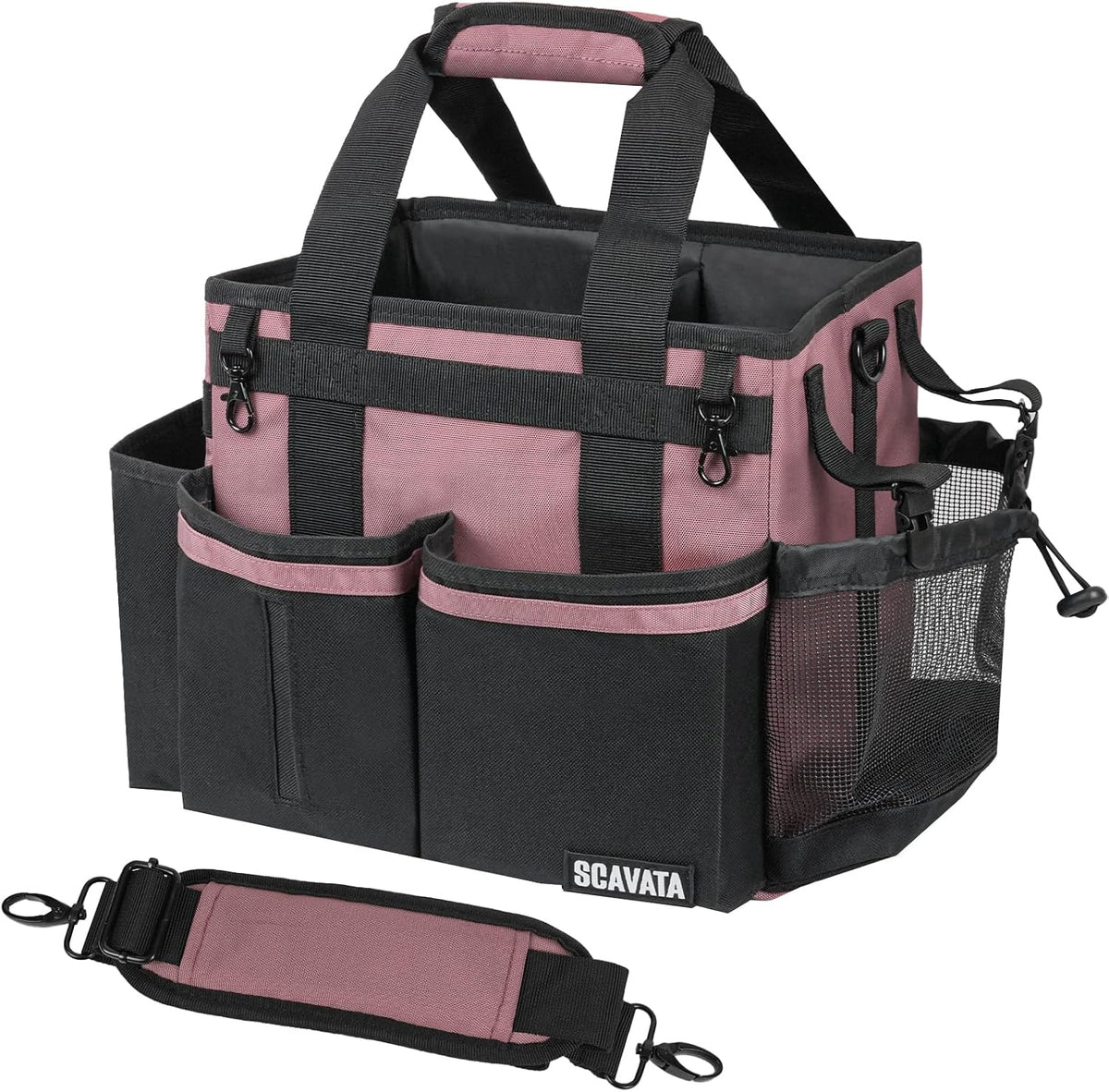 SCAVATA Compact Wearable Cleaning Caddy with Handle & Shoulder Straps
