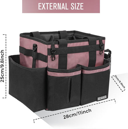 SCAVATA Compact Wearable Cleaning Caddy with Handle & Shoulder Straps