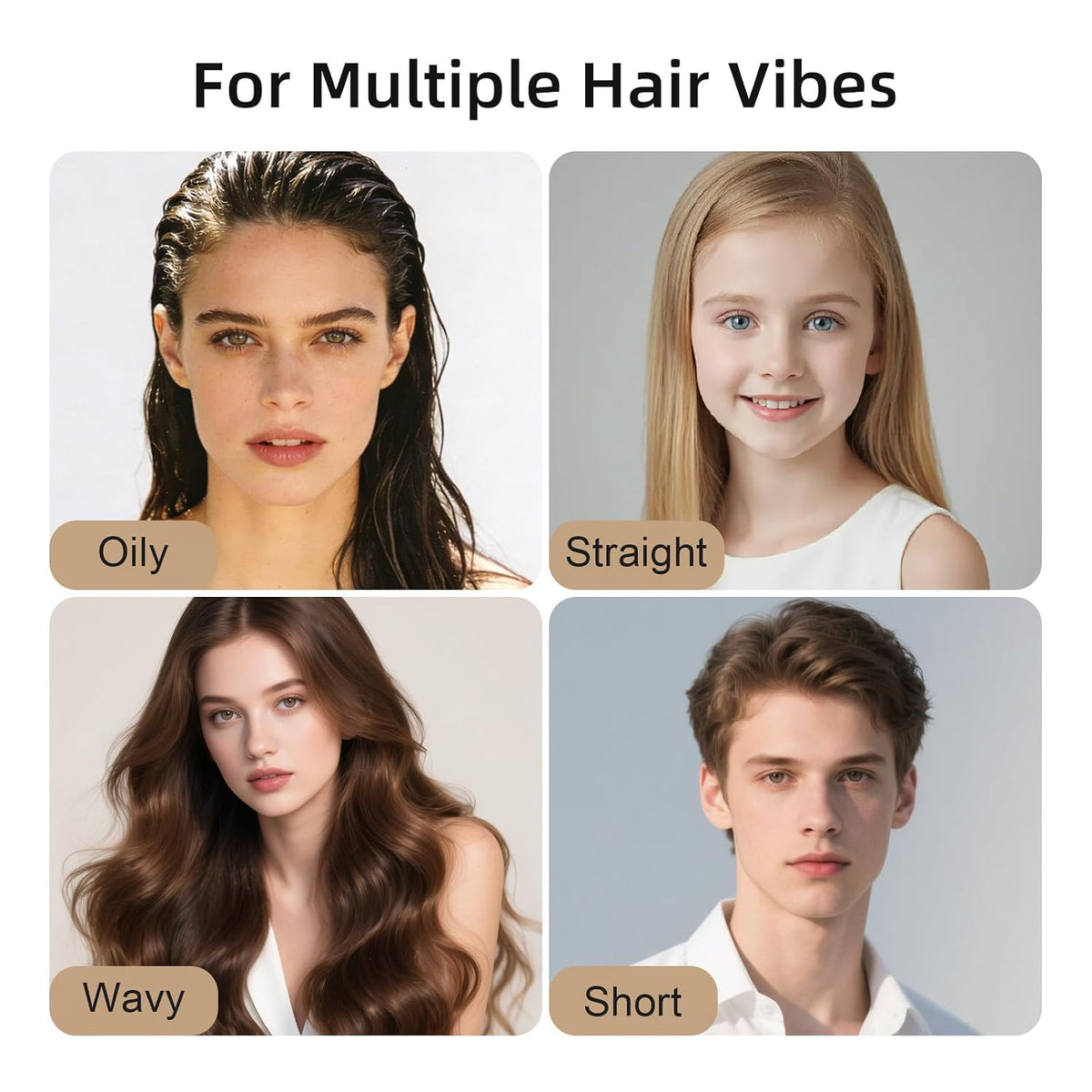 Boar Bristle Hair Brush for Women Men Kid Fine Hair, Pink