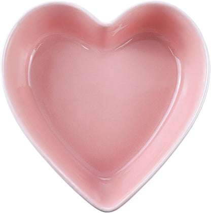 2pcs Heart-Shaped Bowls for Salad Soup Snack Dessert Household Cooking Bowls for Home Kitchen, Pink