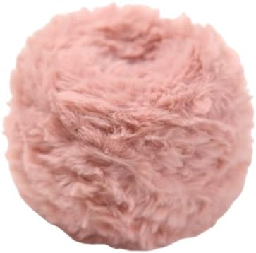 Faux Fur Mink Cashmere Wool Long Plush Fancy Thick Yarn for DIY Fur Coat Doll Craft 100g,Peach