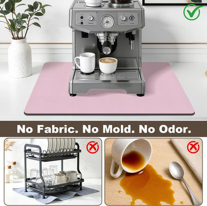Coffee Mat,Absorbent Dish Drying Mat for Kitchen Counter