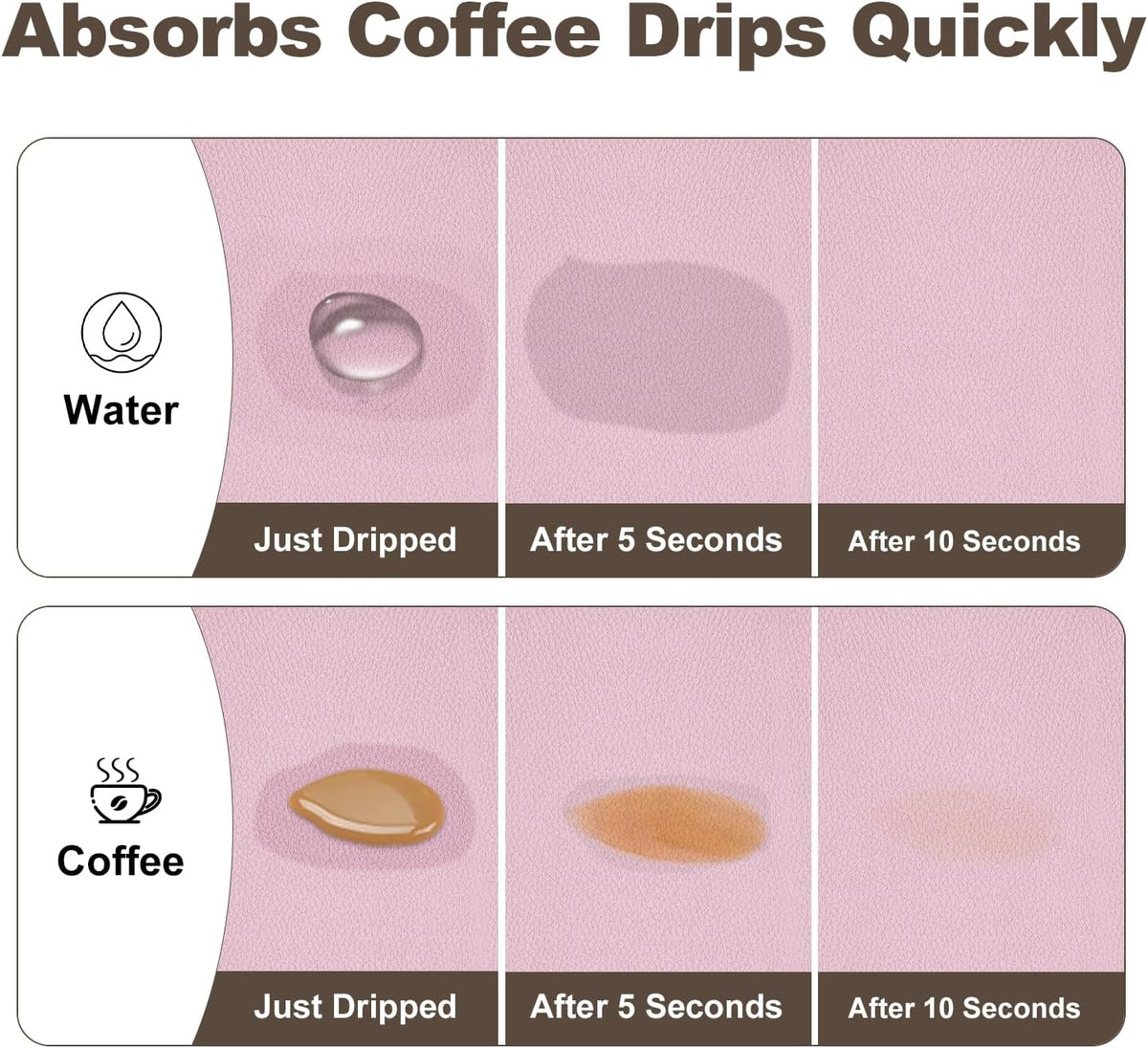 Coffee Mat,Absorbent Dish Drying Mat for Kitchen Counter