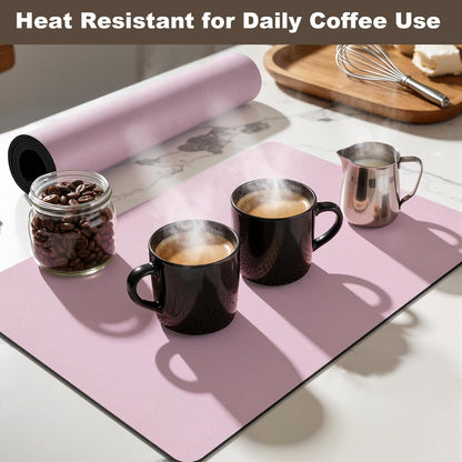 Coffee Mat,Absorbent Dish Drying Mat for Kitchen Counter