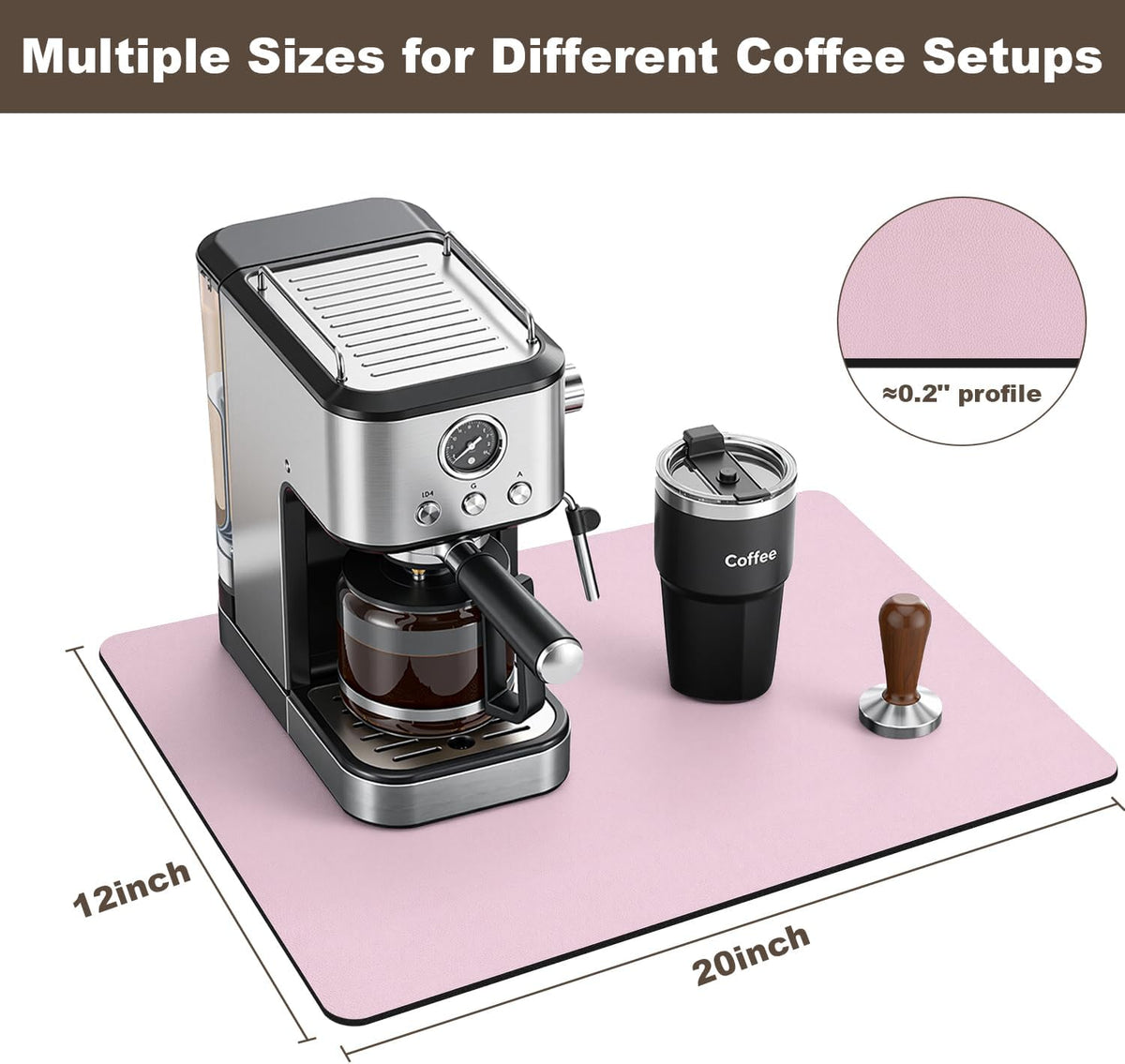 Coffee Mat,Absorbent Dish Drying Mat for Kitchen Counter