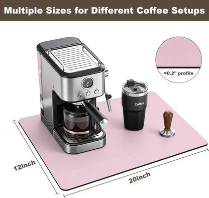Coffee Mat,Absorbent Dish Drying Mat for Kitchen Counter