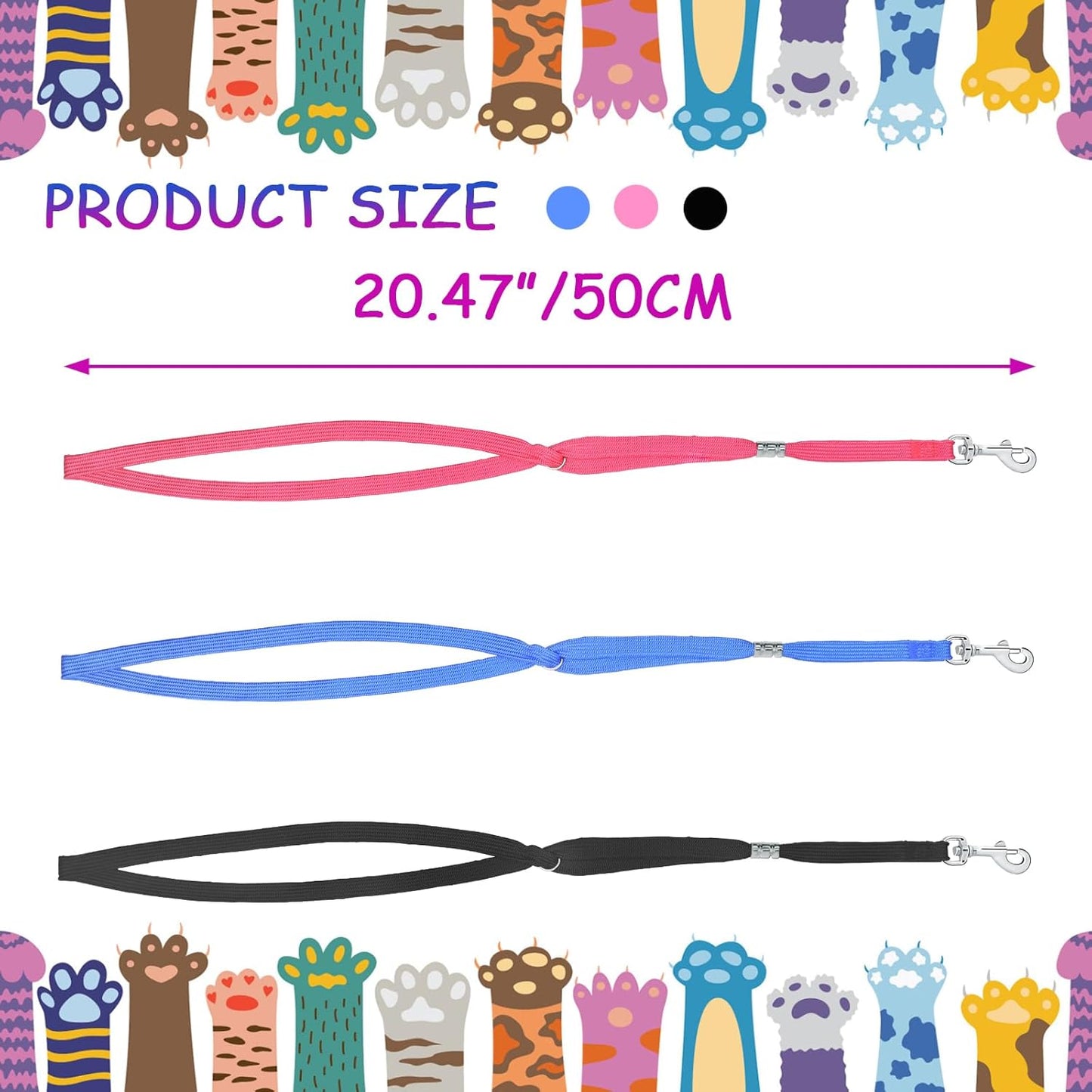 3PCS Adjustable Fixed Grooming Loops for Cat and Dog,Dog Grooming Leash, Safety Leash for Pet Grooming Table or Bathtub