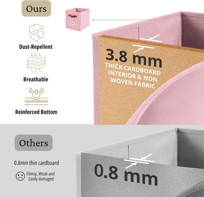 Storage Bins, Cube Storage Bin with Labels