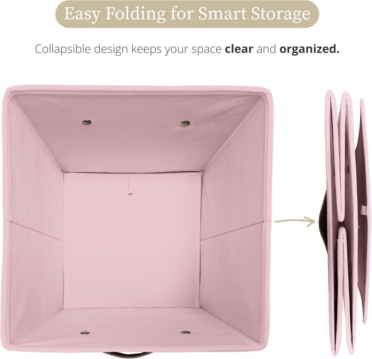 Storage Bins, Cube Storage Bin with Labels
