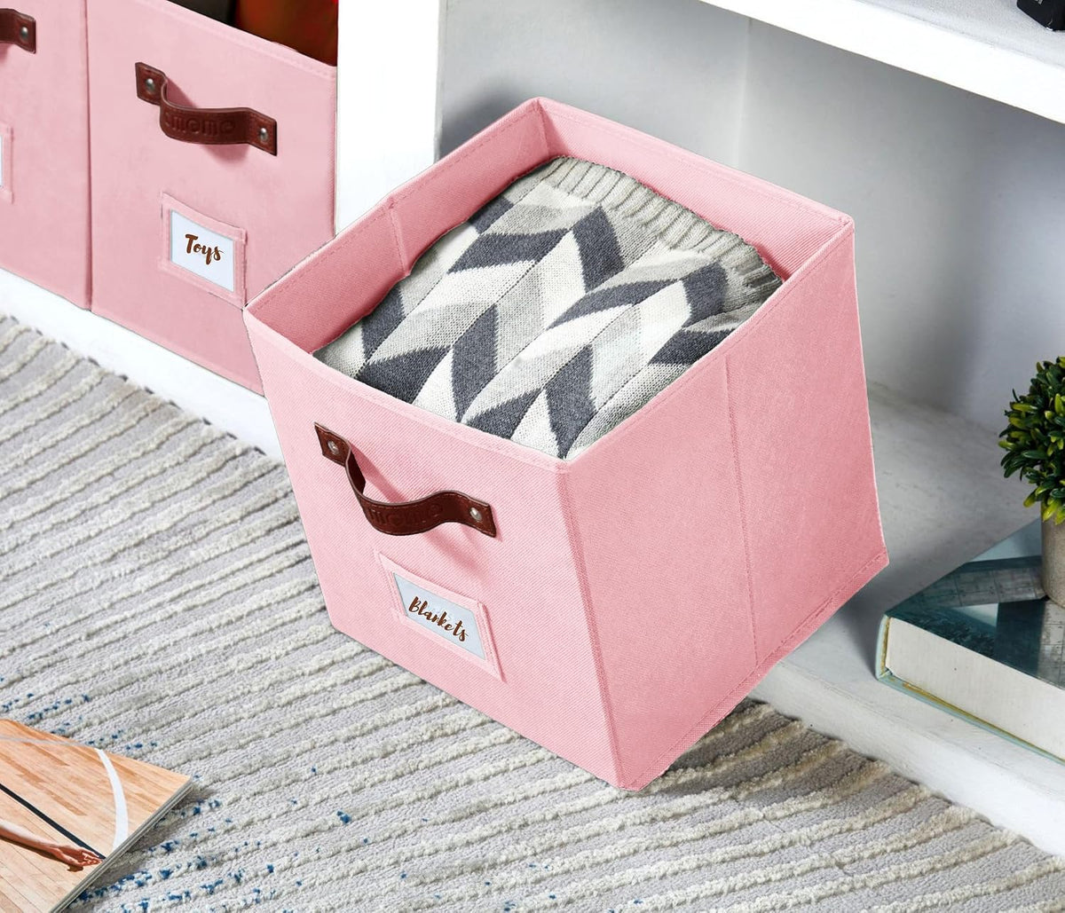 Storage Bins, Cube Storage Bin with Labels