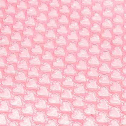 20cm x 5m Pink Heart Air Bubble Wrap - Ideal for Party Favors, Wedding Decor, Gift Packaging, Foam Roll for Protection & Celebration Essentials, Durable Cushioning Material