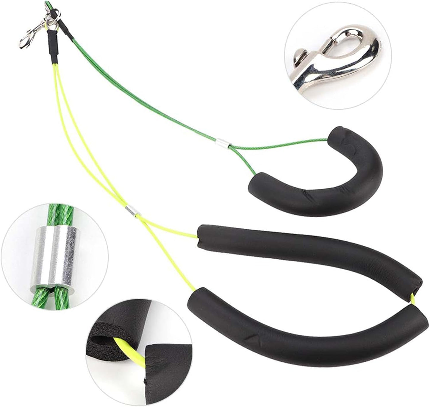 Pet Dog Grooming Loop,No Sit Haunch Holder Wash Choker with Loop Noose Double Noose Ropes Adjustable Loop Noose, Dog Grooming Leash for Dogs Cats, Fix Pets