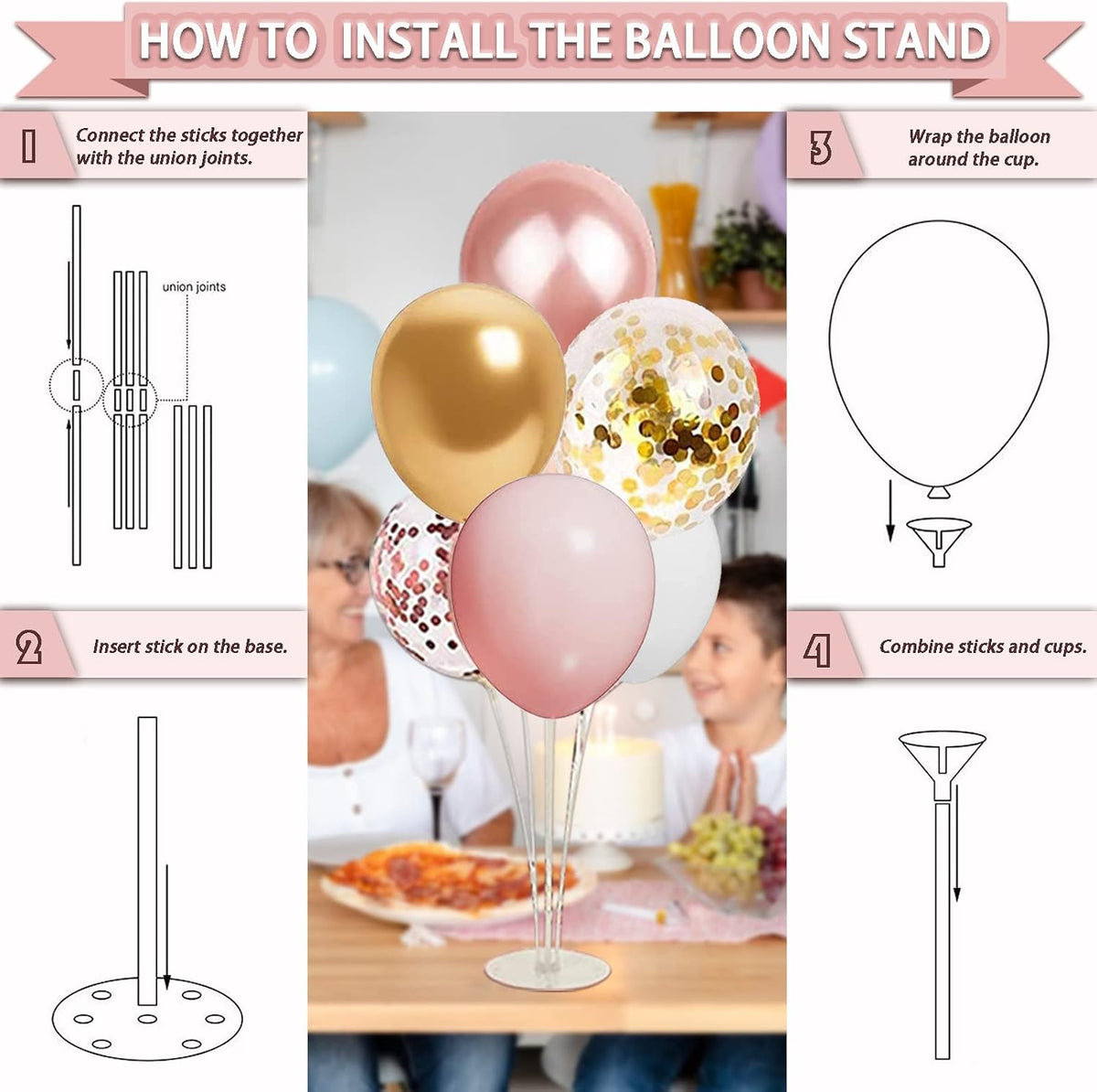 303 Pcs Baby Shower Decorations For Girl, Girl Baby Shower Decorations Kits - Disposable Dinnerware Set With Pink Rose Gold Floral (25 Guest), "BABY girl" Banner, Balloon, Sash, Cake Topper