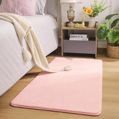Amearea Modern Washable Runner Rugs, 2x4 Feet Pink Bedroom Runner Rug