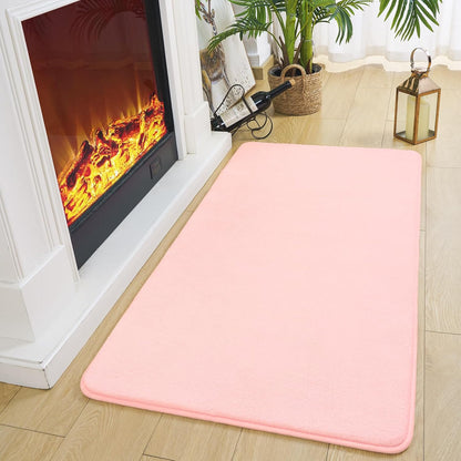 Amearea Modern Washable Runner Rugs, 2x4 Feet Pink Bedroom Runner Rug