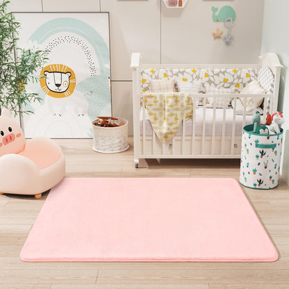 Amearea Modern Washable Runner Rugs, 2x4 Feet Pink Bedroom Runner Rug