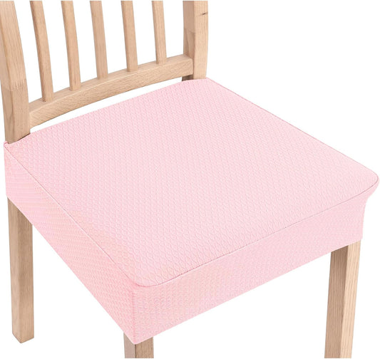 Stretch Jacquard Seat Covers for Dining Room Chairs Set of 4