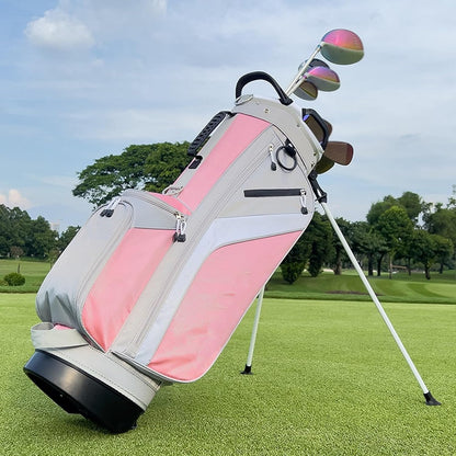 Golf Club Bags|Lightweight Bag for Men Women|Fairway Stand Waterproof,with 7 grids Dividers,Zippered Pockets,Ergonomic Shoulder Straps