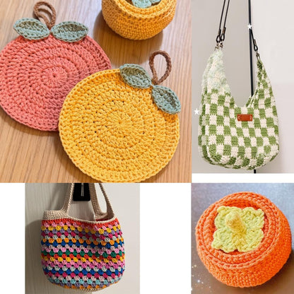 400 g/14.11 oz Cotton Crochet Bag Cord 2mm Hollow Knitted Round Rope Yarn Macrame Thread (Peach Pink)