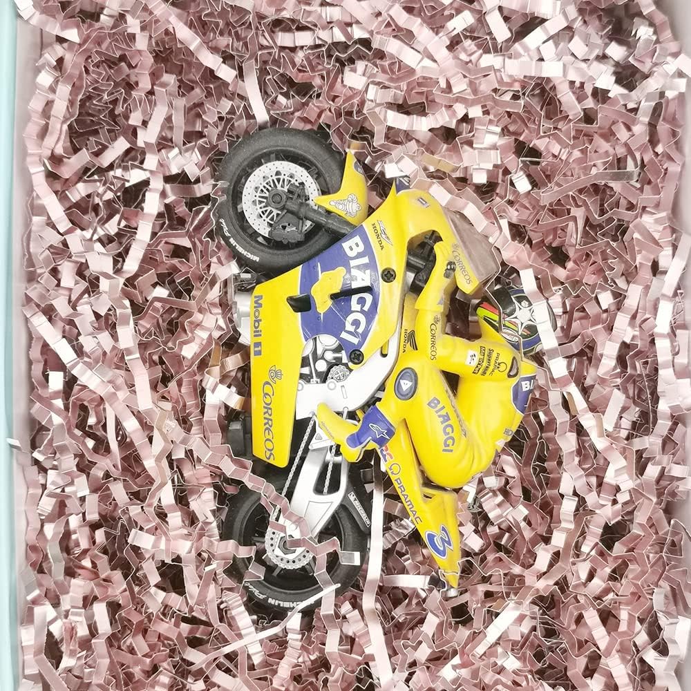 Shredded Paper Pink Basket Filler 1/2 LB Gift Box Crinkle Cut Paper Shredded Stuffing Rose Pink Grass for Valentine Day Packing Shipping Decorations Wrappings