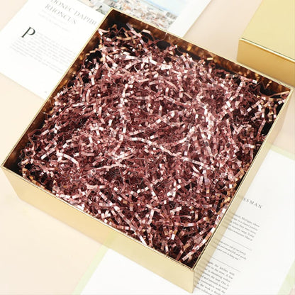 Shredded Paper Pink Basket Filler 1/2 LB Gift Box Crinkle Cut Paper Shredded Stuffing Rose Pink Grass for Valentine Day Packing Shipping Decorations Wrappings