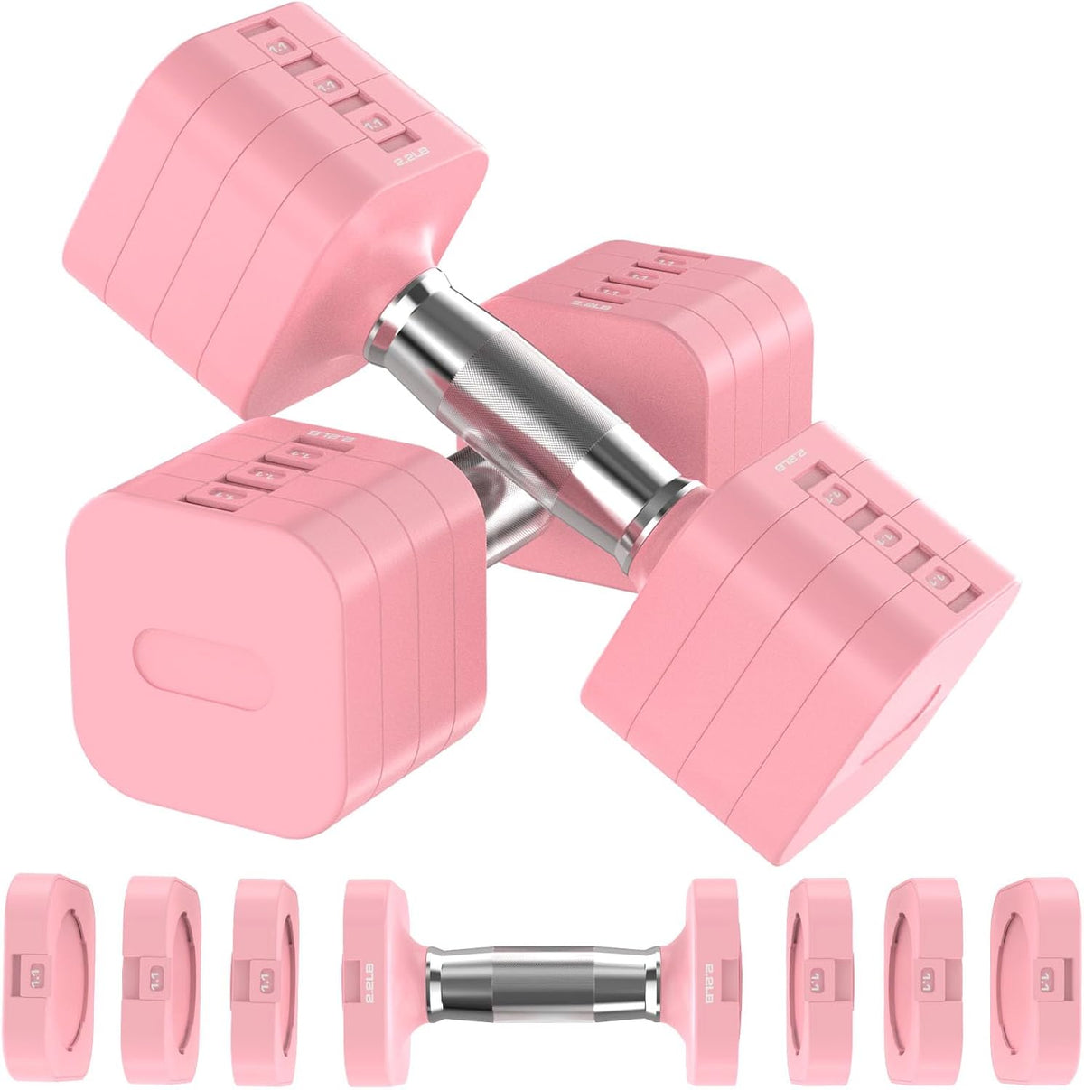 Adjustable Dumbbell Set,Adjustable Weight Dumbbells for Women/Men