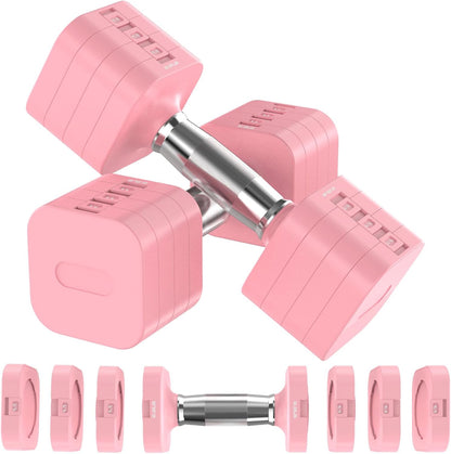 Adjustable Dumbbell Set,Adjustable Weight Dumbbells for Women/Men