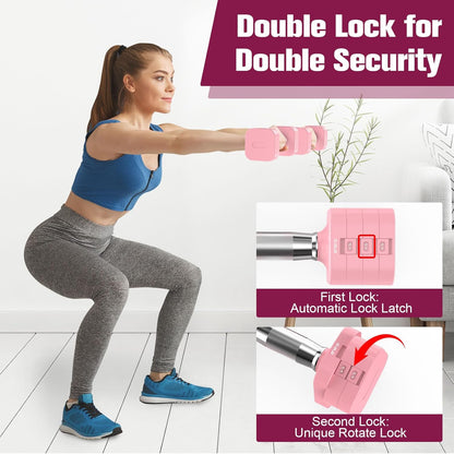 Adjustable Dumbbell Set,Adjustable Weight Dumbbells for Women/Men