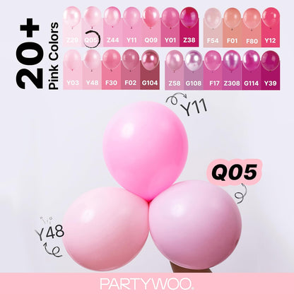 Baby Pink Balloons 140pcs Pastel Pale Pink Color Different Sizes