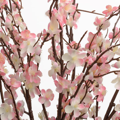 5pack Artificial Cherry Blossom Branches 39" Faux Flower Stems for Home Wedding Decor (5, Pink)