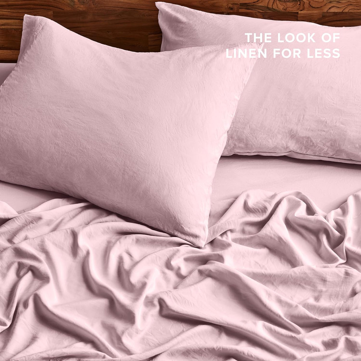 Washed Sheet Set 1800 Ultra-Soft (Queen, Dusty Pink)