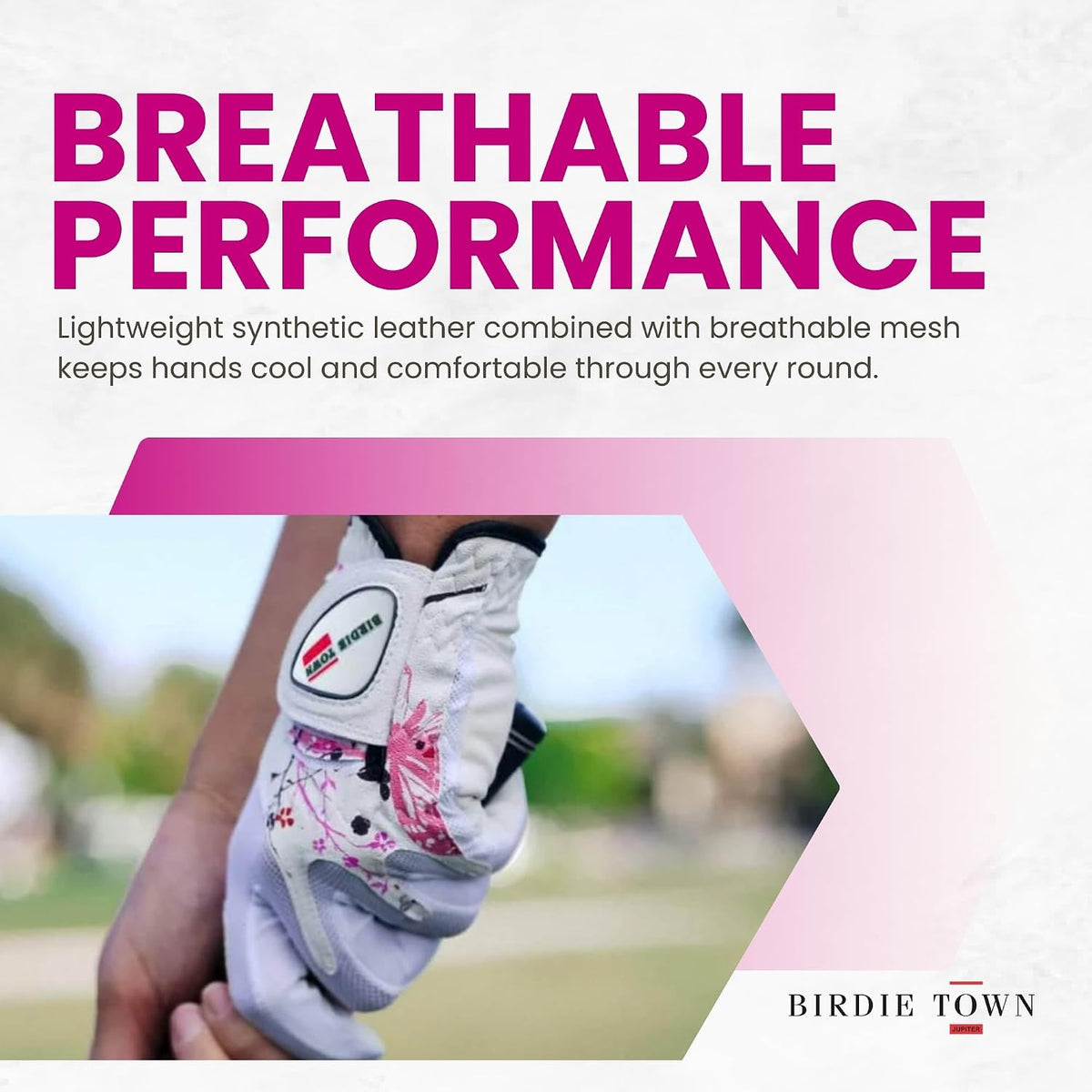 Golf Glove - Breathable Synthetic Leather, Premium Golf Accessories, One Size Fits Most.